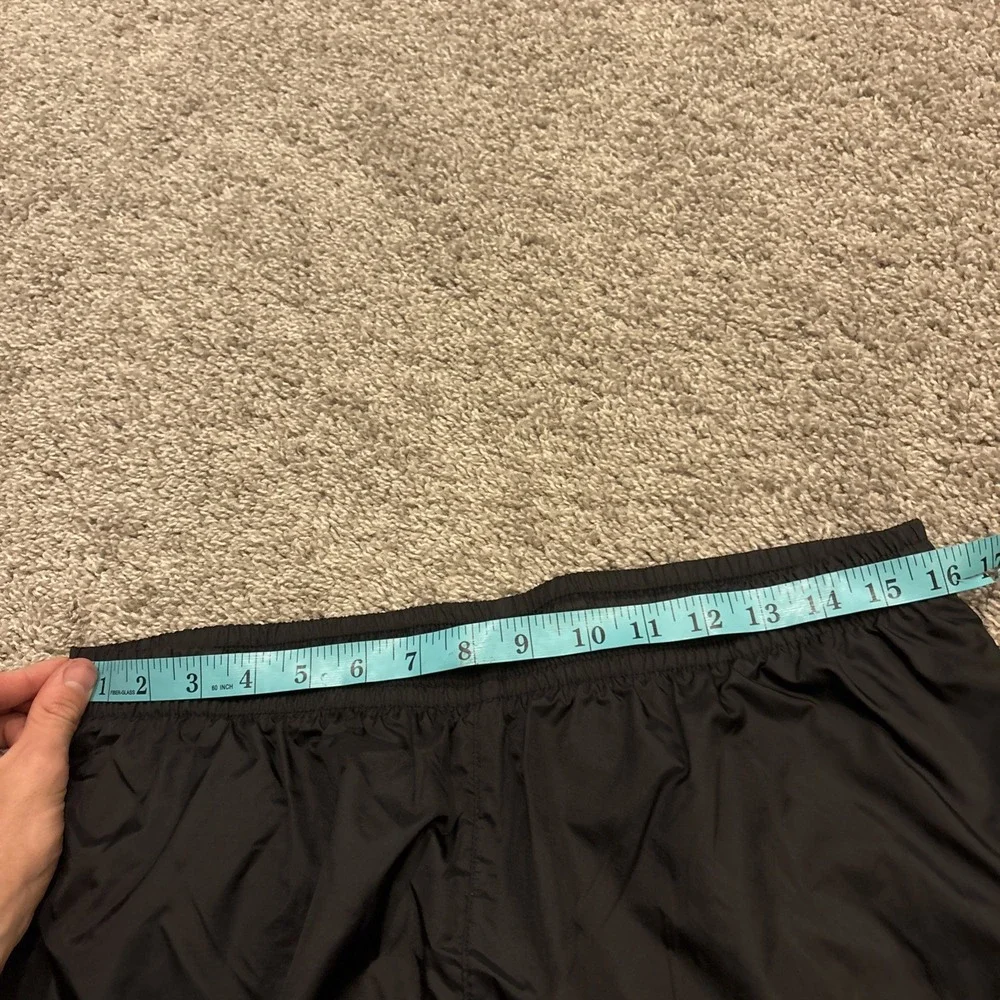 VINTAE Columbia mens Black Rain Pants Elastic Zip Ankles Large L USA Packable!